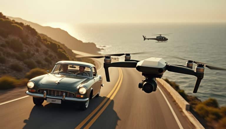 plus agile et économique, le drone de cinéma permet de réaliser des plans rapprochés spectaculaires sans recourir aux hélicoptères.