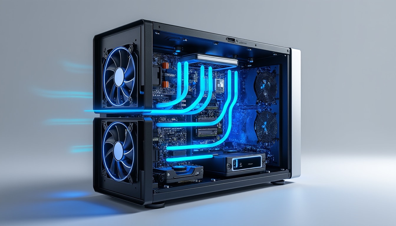 découvrez comment une gestion efficace du flux d’air refroidit les composants électroniques internes et contribue à leur fiabilité.
